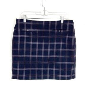 Banana Republic Plaid Mini Pencil Skirt Dark Academia Preppy Short Size 10